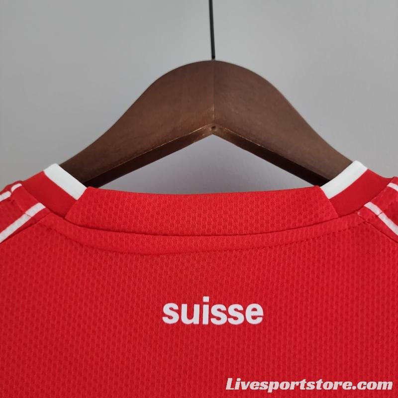 2022 Switzerland Home Soccer Jersey