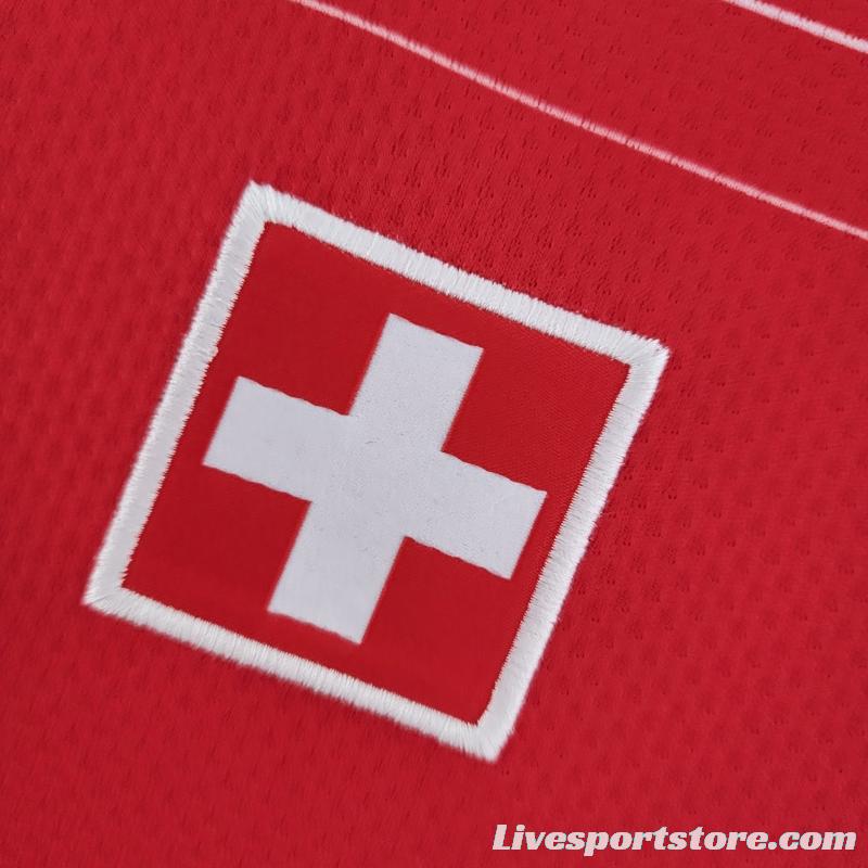 2022 Switzerland Home Soccer Jersey