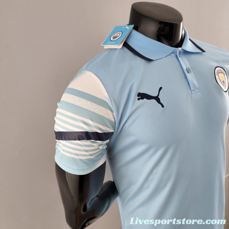 22/23 POLO Manchester City Light Blue Jersey