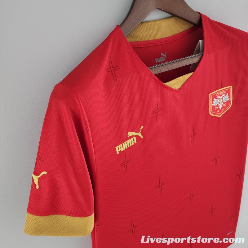 2022 Serbia Home Soccer Jersey