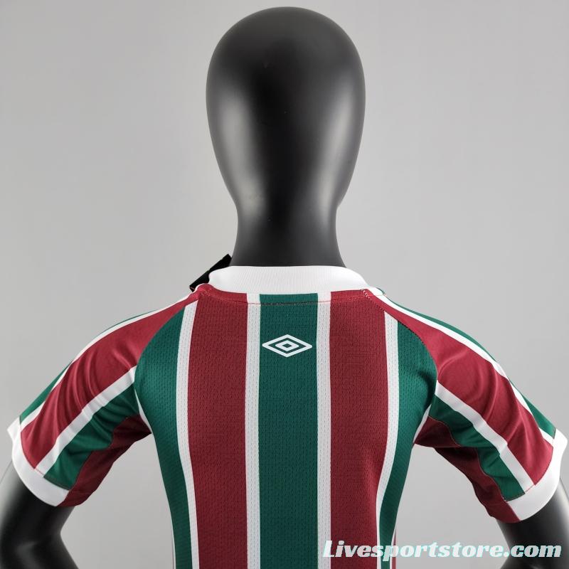 22/23 Kids Kit Fluminense Home Size16-28 Soccer Jersey