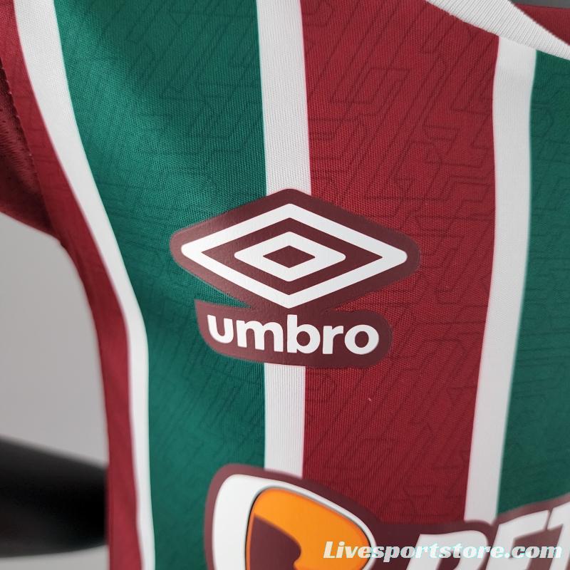 22/23 Kids Kit Fluminense Home Size16-28 Soccer Jersey