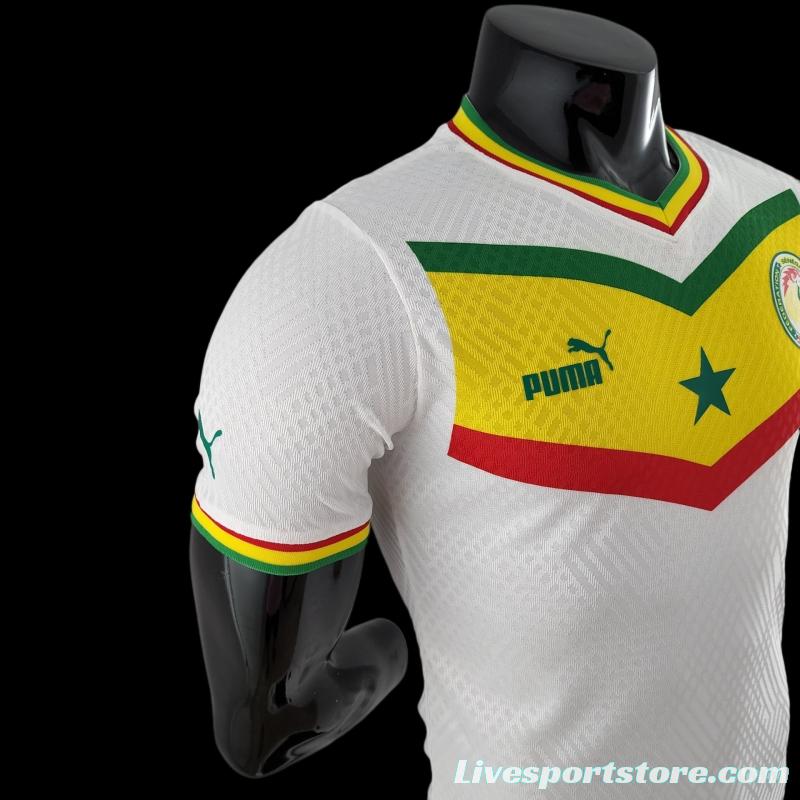 Player Version 2022 Senegal Home Soccer Jersey