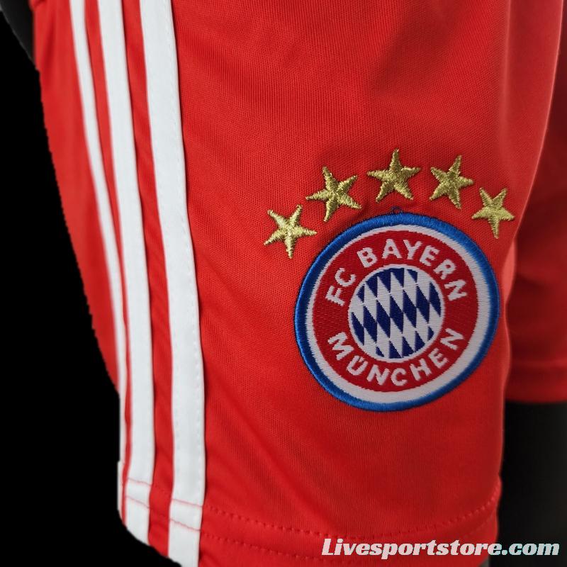 22/23 Kids Kit Bayern Munich Home SIZE16-28 Soccer Jersey