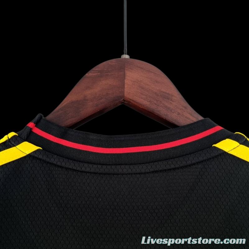 2022 Women Belgium Black Soccer Jersey