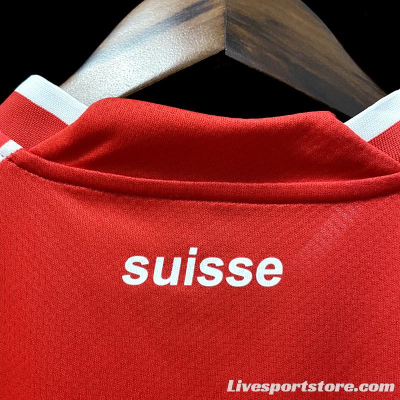 2022 Switzerland Home Soccer Jersey