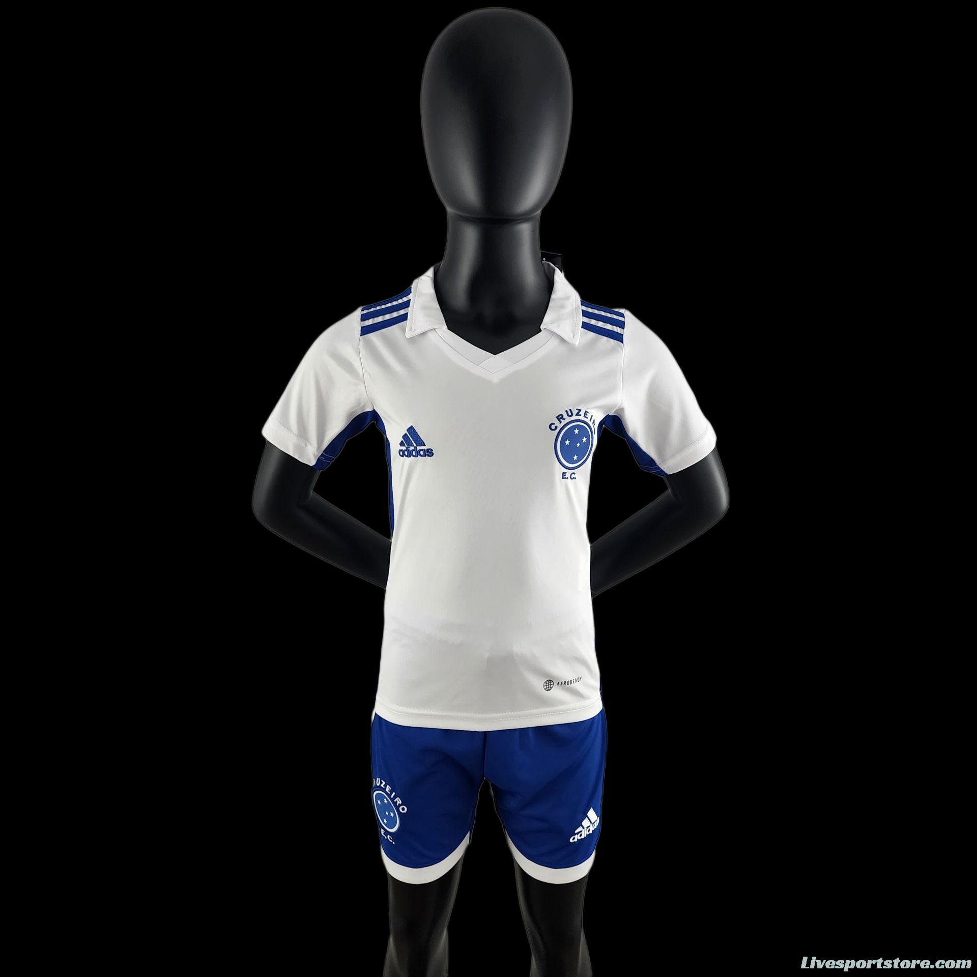 22/23 Cruzeiro Away  16-28 Soccer Jersey