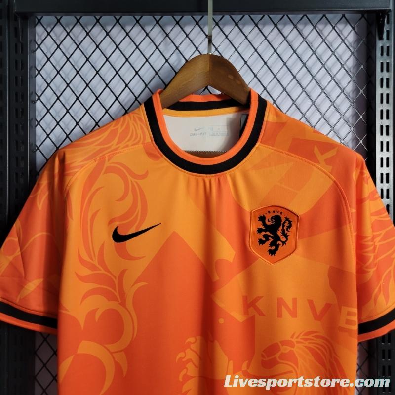 2022 Netherlands Training Orange Jersey