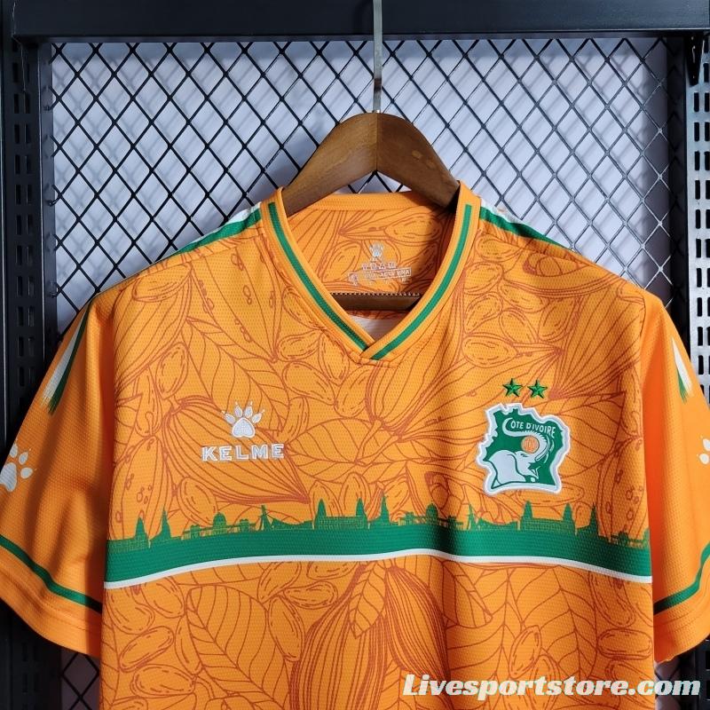 22/23 Ivory Coast Orange Training Jersey