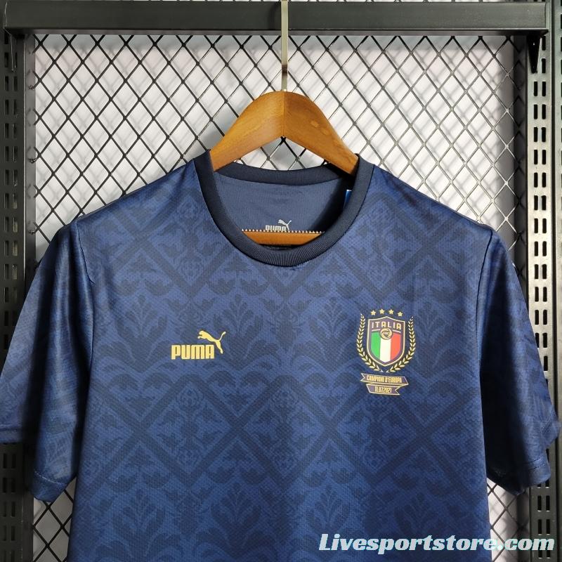 2022 Italy European Championship Special Edition Royal Blue Jersey