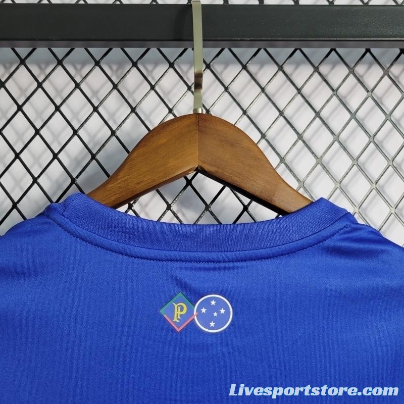 22/23 Women's Cruzeiro Home Soccer Jersey