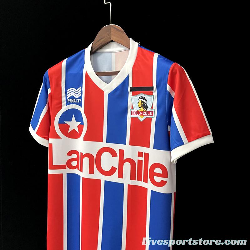 Retro 1986 Colo Colo home Soccer Jersey