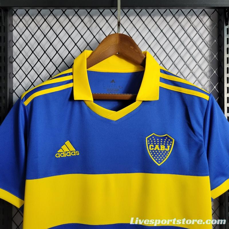 22/23 Boca Juniors Home Soccer Jersey