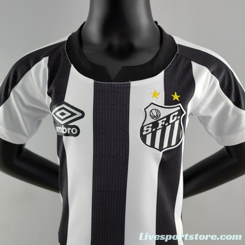 22/23 Santos Kids Kit Away Size 16-28 Soccer Jersey