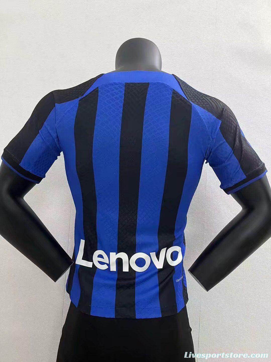 Player Version 22/23 Inter Milan Home Soccer Jersey