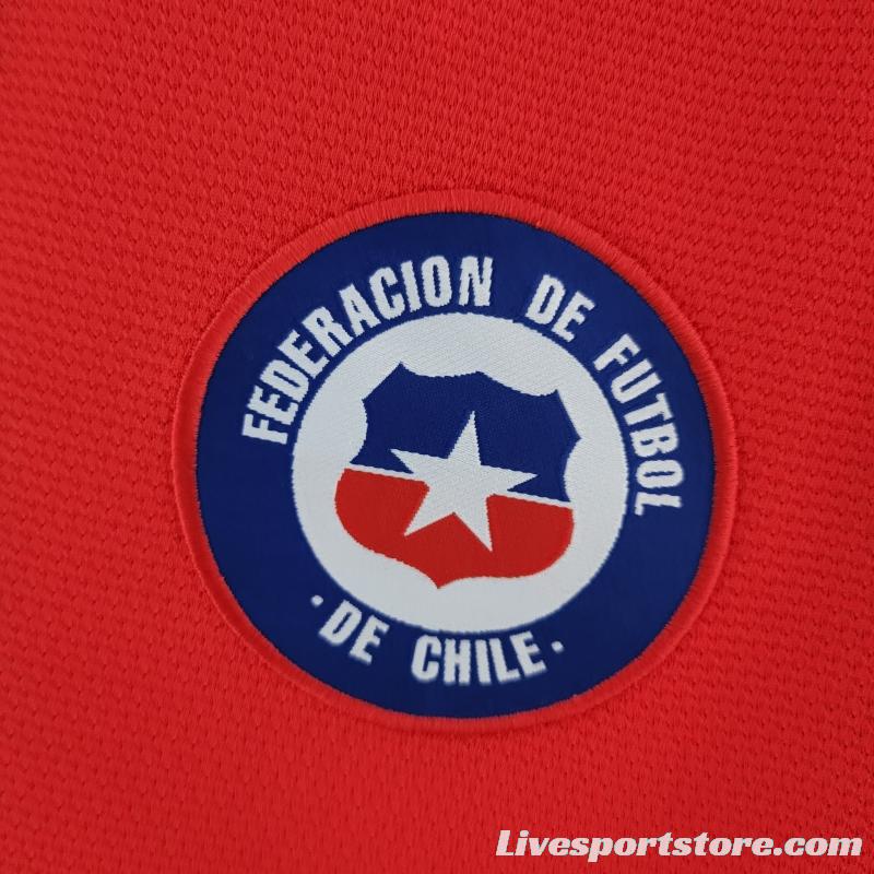 2022 Chile Home Soccer Jersey