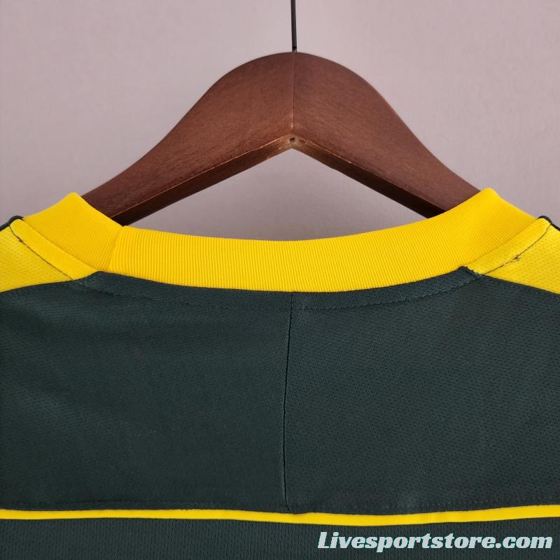 Retro Goalkeeper Brazil 1998 Dark Green Jersey