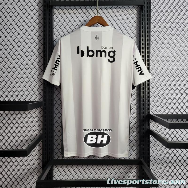 22/23 All Sponsors + Patch Atletico Mineiro Away Soccer Jersey