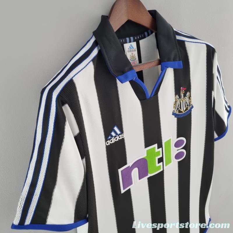 Retro 00/01 Newcastle United Home Soccer Jersey