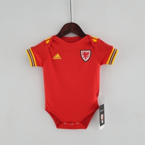 2022 Wales Home Baby KM#0024 9-12 Soccer Jersey