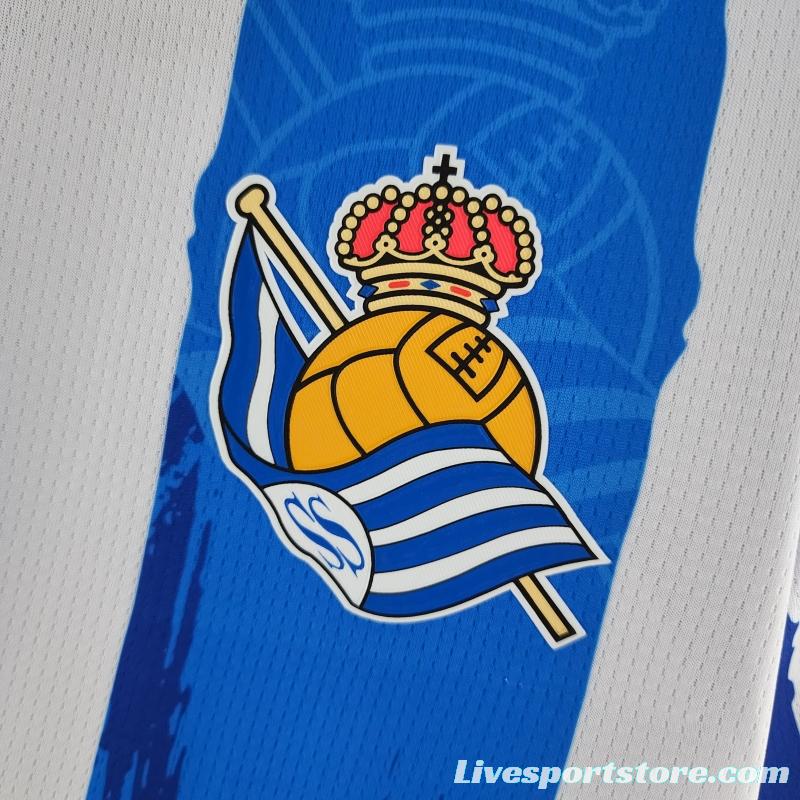 22/23 Real Sociedad Home Soccer Jersey