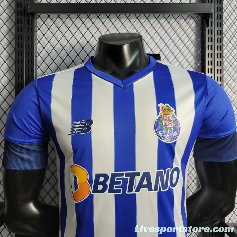 22/23 Player Version Porto Home Soccer Jersey