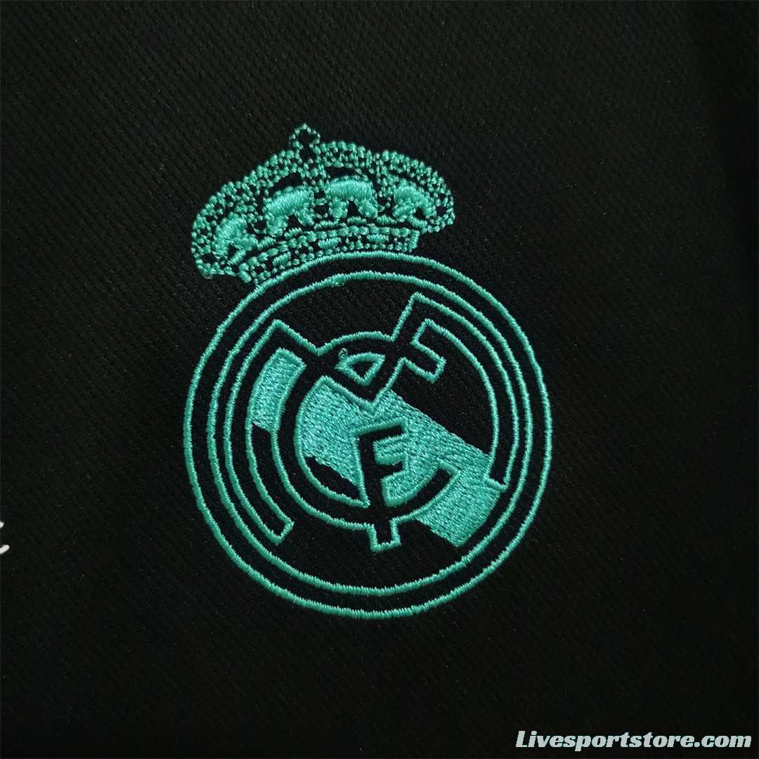 Retro 17/18 Real Madrid Away Soccer Jersey With Full Patch