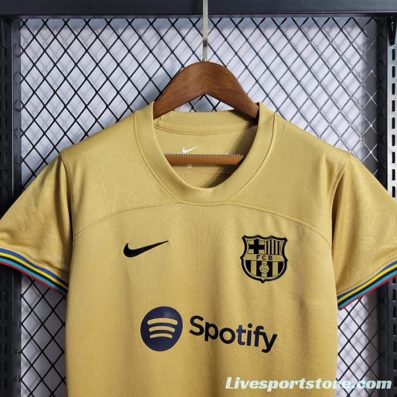 22/23 Woman Barcelona Away Soccer Jersey