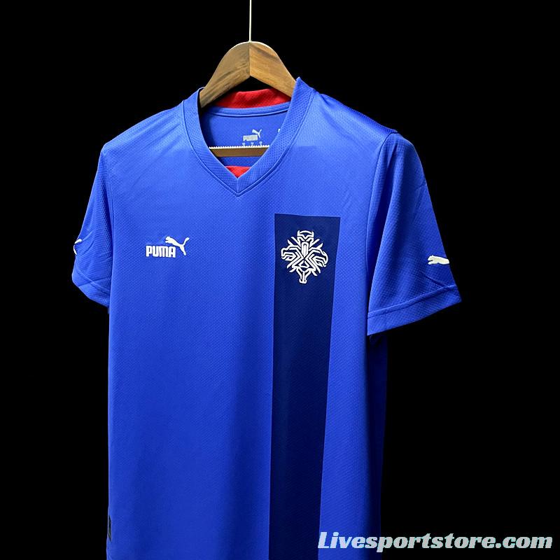 2022 Iceland Home Soccer Jersey