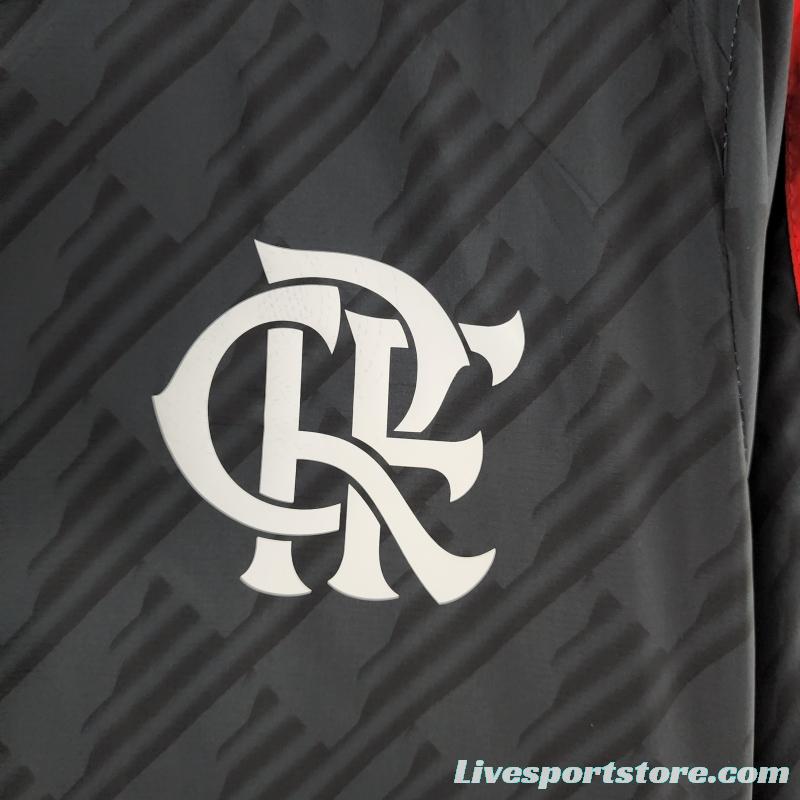 2022 Flamengo Windbreaker Black Red &amp; White Edge