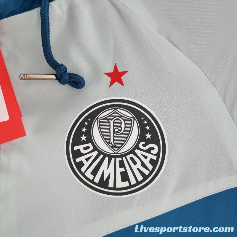 2022 Palmeiras Windbreaker Blue