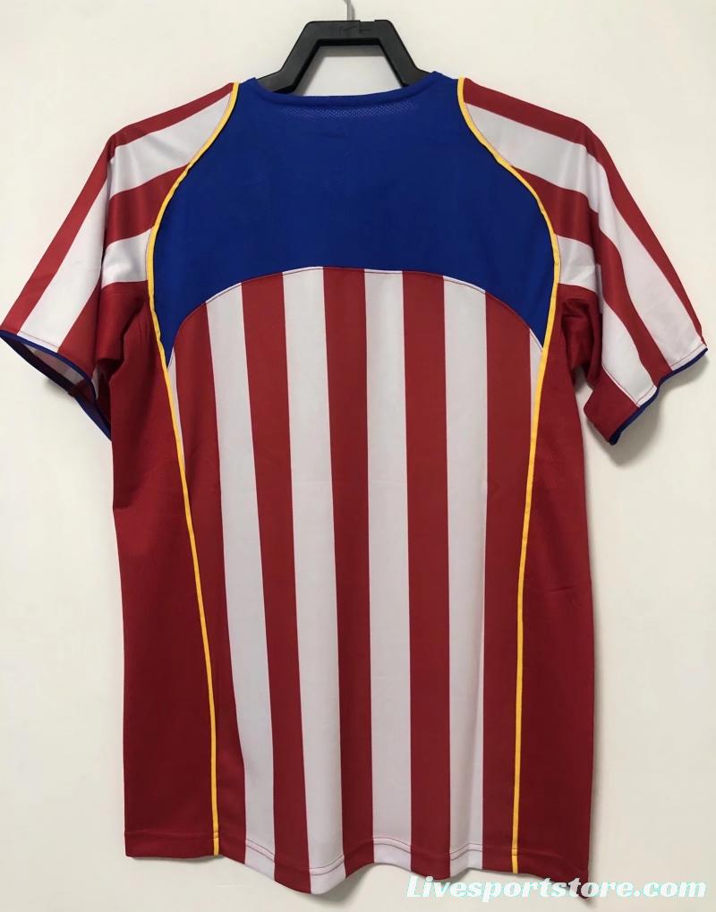 Retro 04/05 Atletico Madrid Home Soccer Jersey