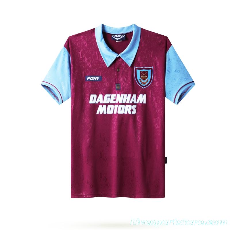 Retro 95/97 West Ham United Home Jersey