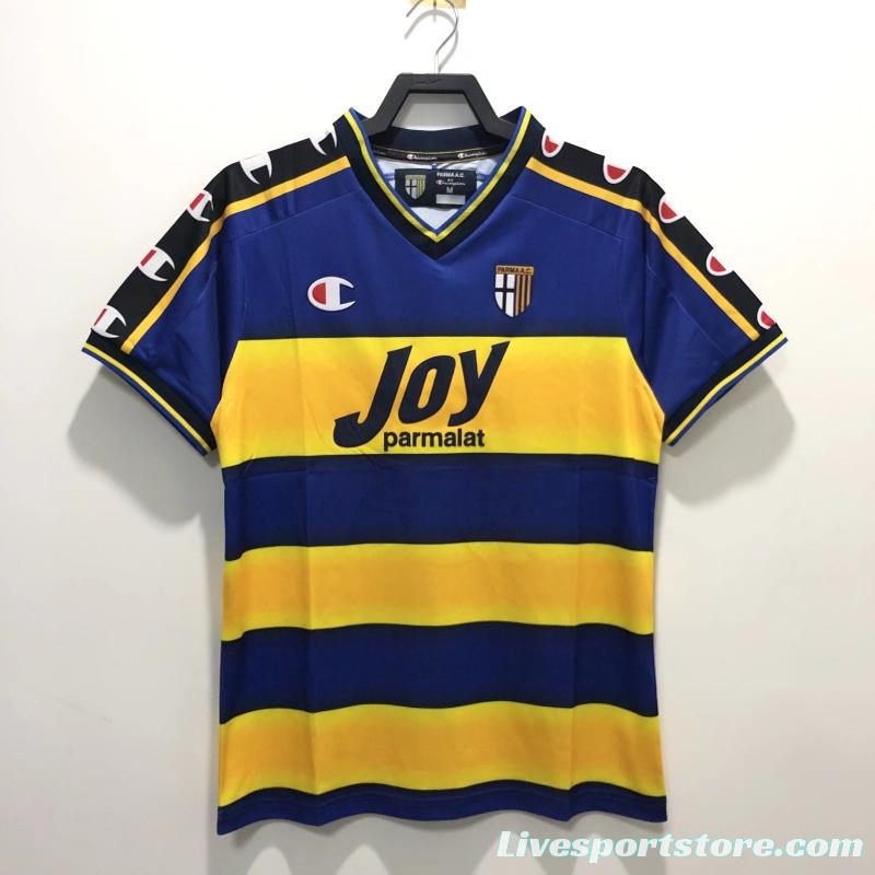 Retro 01/02 Parma Home Soccer Jersey