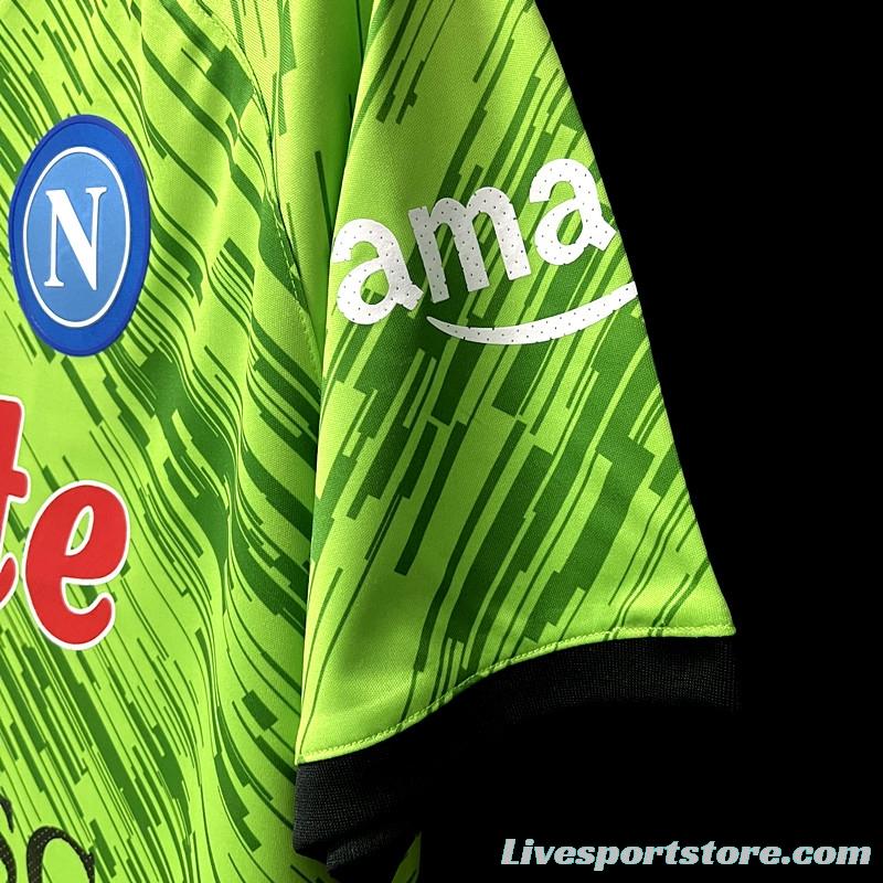 22/23 Napoli Green Goalkeeper Jersey