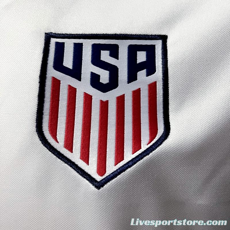 Retro 2016 USA Home Soccer Jersey