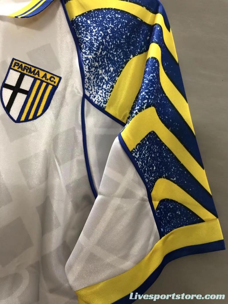 Retro 95/97 Parma Home Soccer Jersey