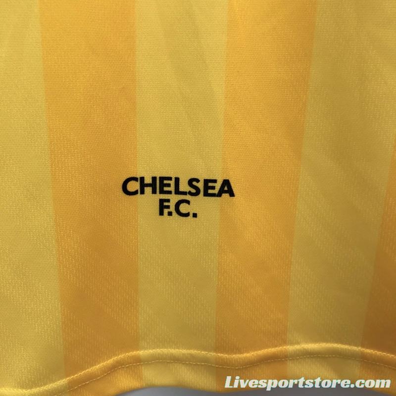 Retro 95/97 Chelsea Away Yellow Soccer Jersey