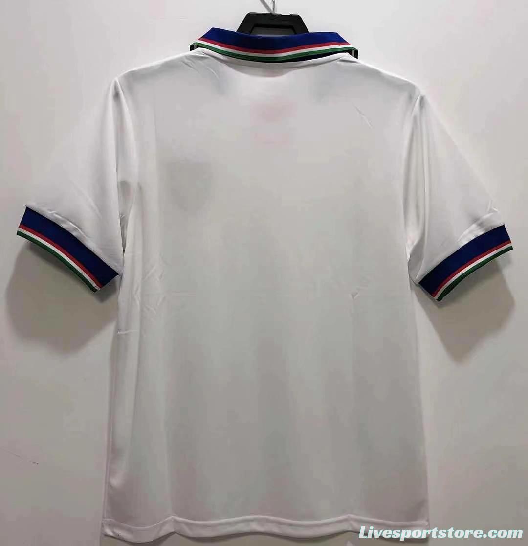 Retro 1982 Italy Away White Soccer Jersey