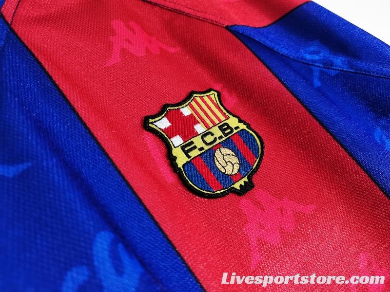 Retro 1995/97 Barcelona Home Soccer Jersey