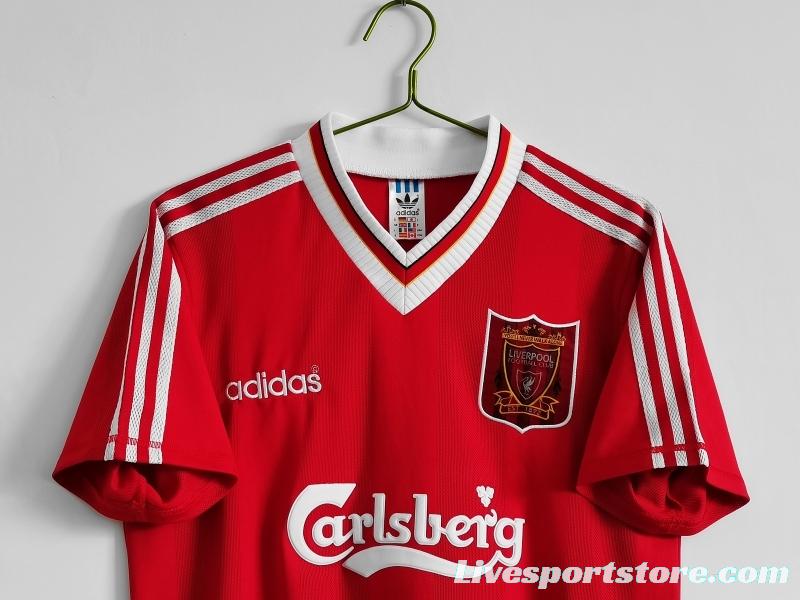 Retro 1995/96 Liverpool Home Soccer Jersey