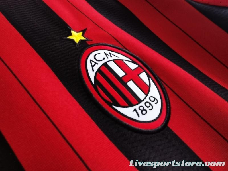 Retro 2013/14 AC Milan Home Soccer Jersey