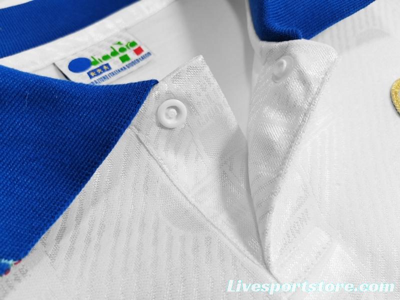 Retro 1994 Italy Away Soccer Jersey