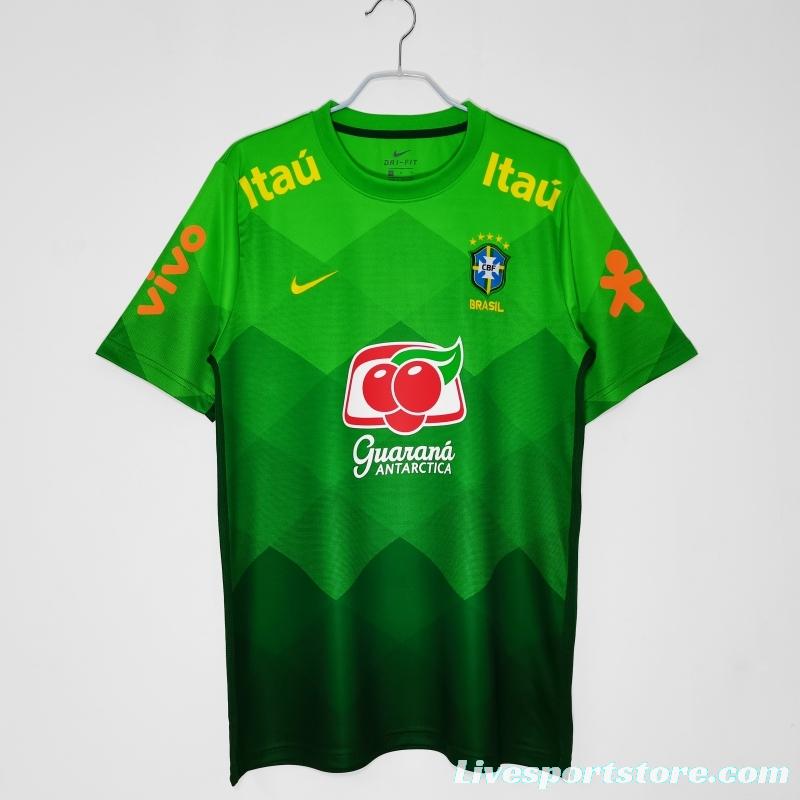 Retro 2020 Brazil Green Training Jersey