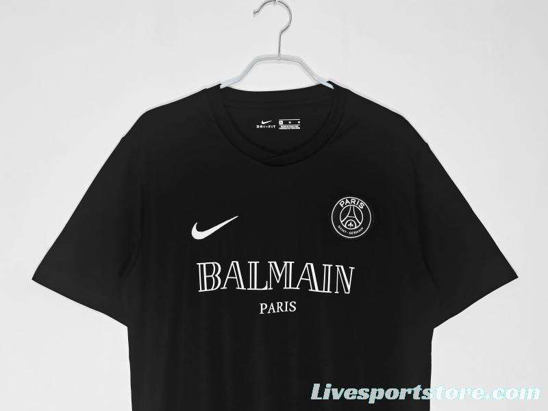 Retro 2020 PSGx Balmain Black Jersey