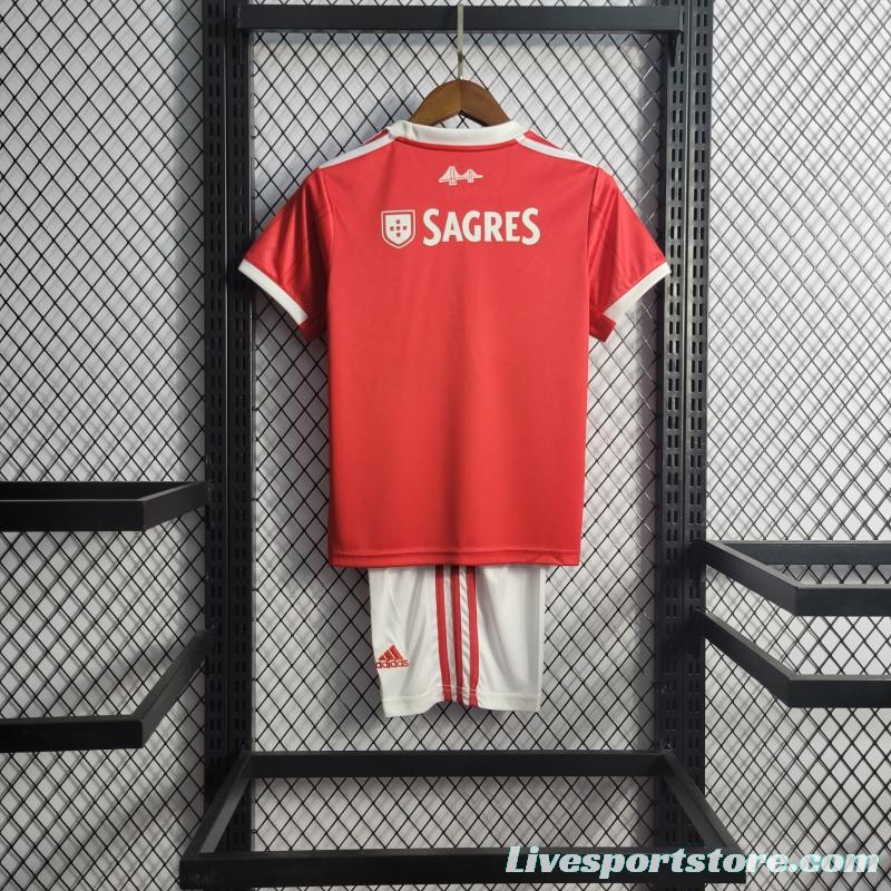 22/23 Kids Benfica Home Soccer Jersey