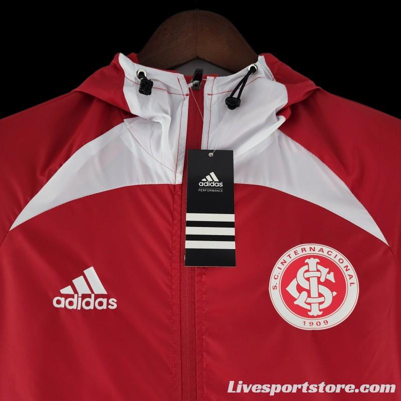 22/23 SC Internacional Windbreaker Red And White