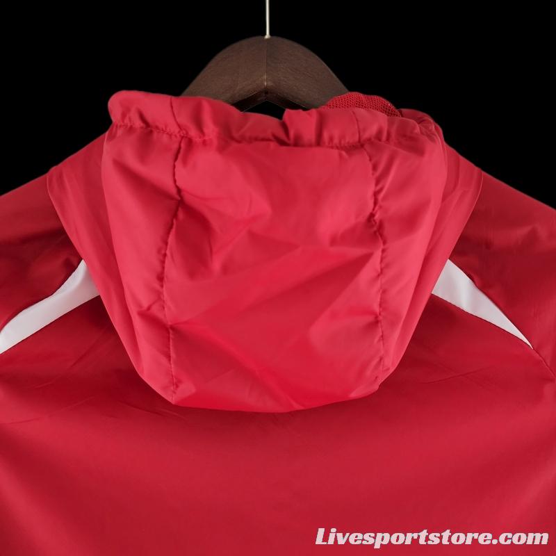 22/23 SC Internacional Windbreaker Red And White