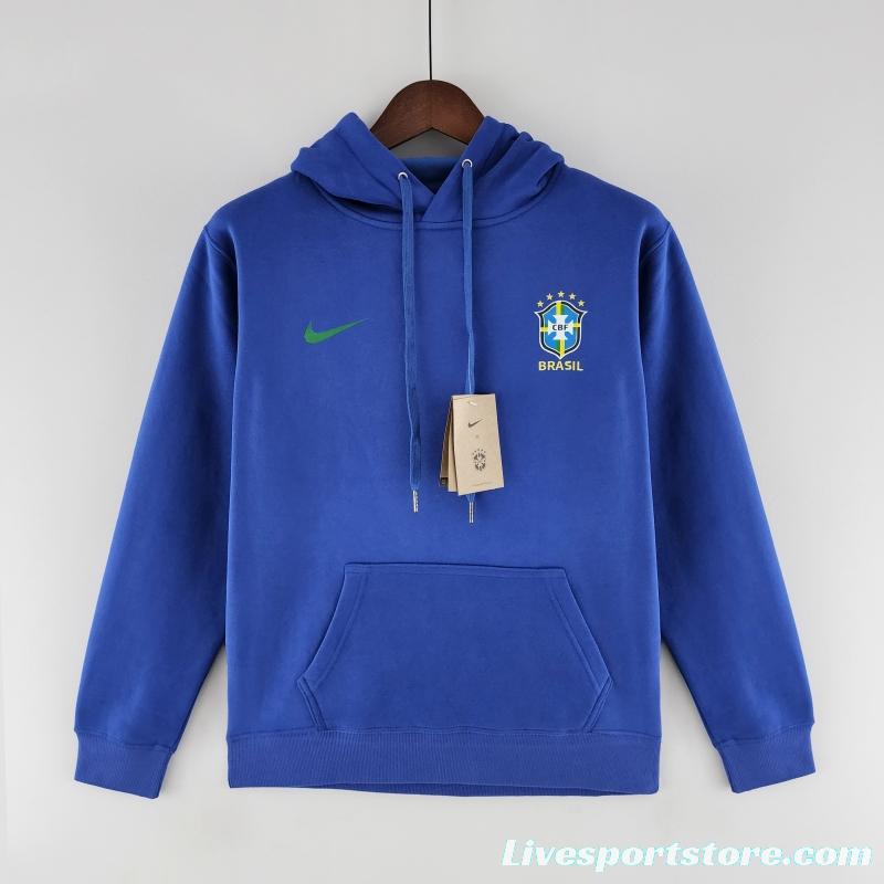 2022 Brazil Hoodie Blue