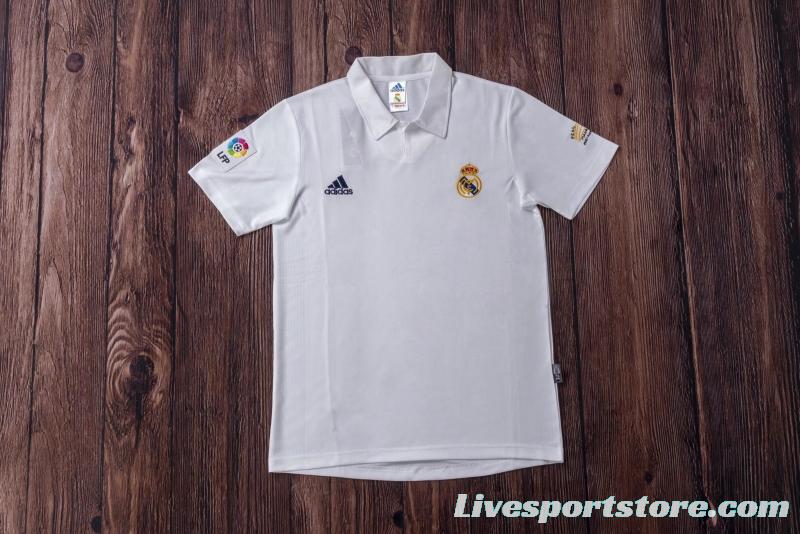 RETRO 01/02 Real Madrid Home Champion League Jersey (No Sponsor)